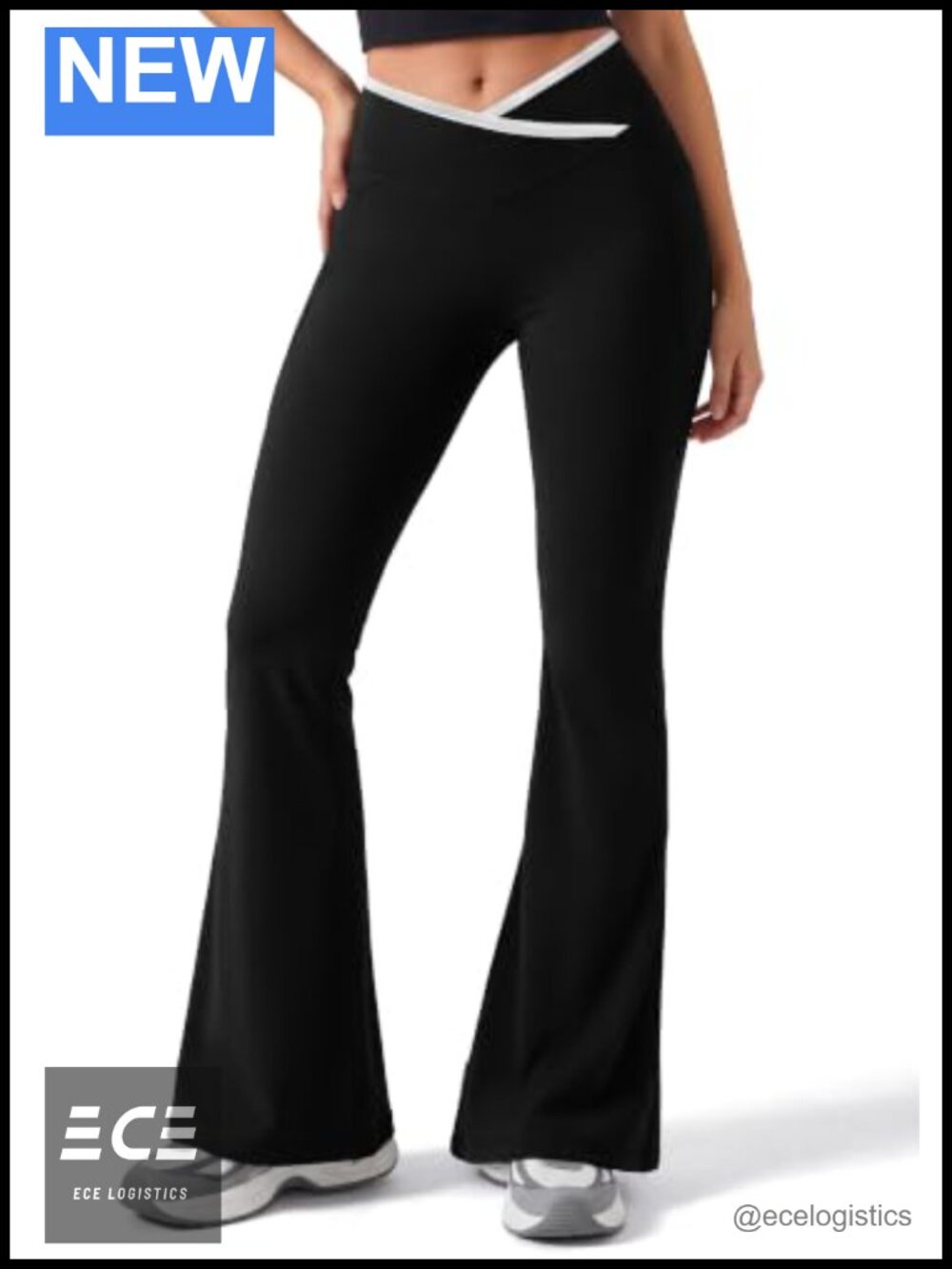 Womens Flare Leggings High Waist Yoga Pants Tummy Control with Pockets